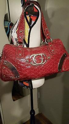 Guess Purse Red with silver metal accents