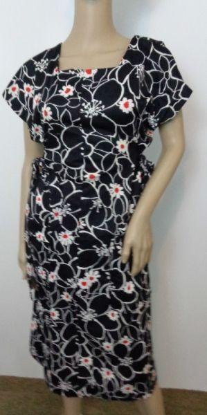 Vintage Dress Maxi Style Pockets two side ties Beautiful