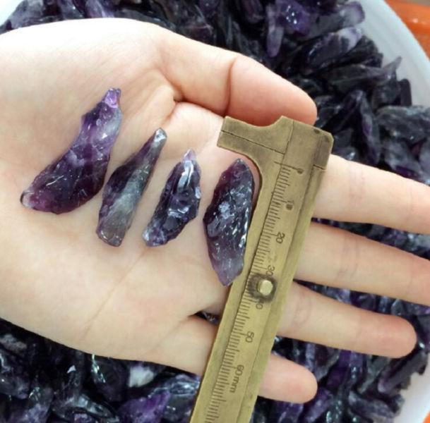 AMETHYST QUARTZ Smootth Tumbled CRYSTAL POINTS - $5 EACH