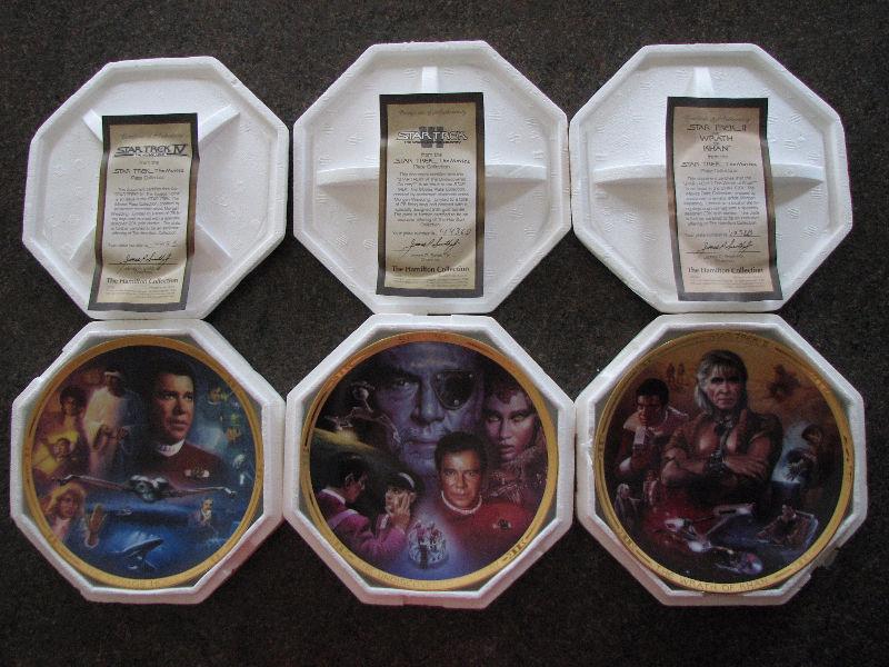 5 Different STAR TREK Collection Plate Sets