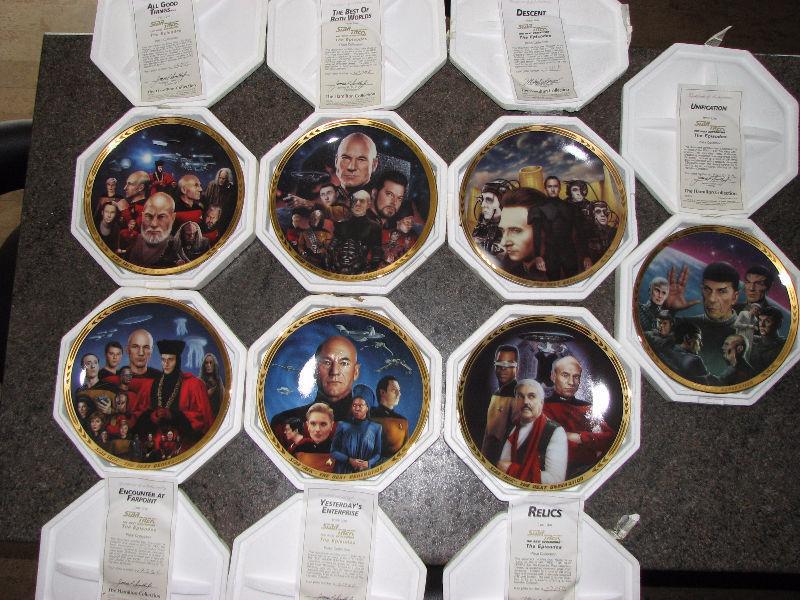 STAR TREK TNG Episode Plates - Set of 7