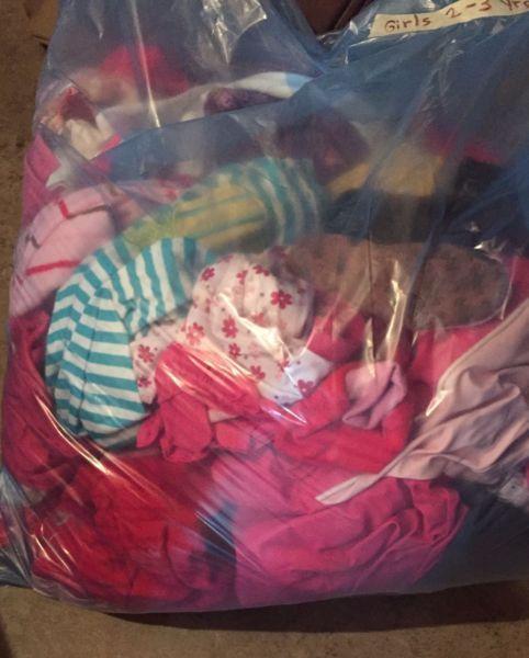 Bag full of great clothes for girl aged 2-3
