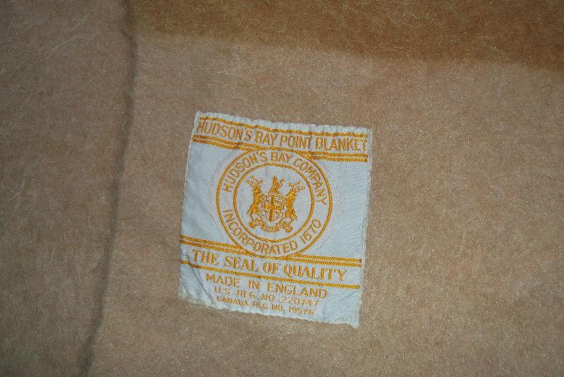 Vintage 3.5 Stripe Hudson Bay Blanket-MINT!