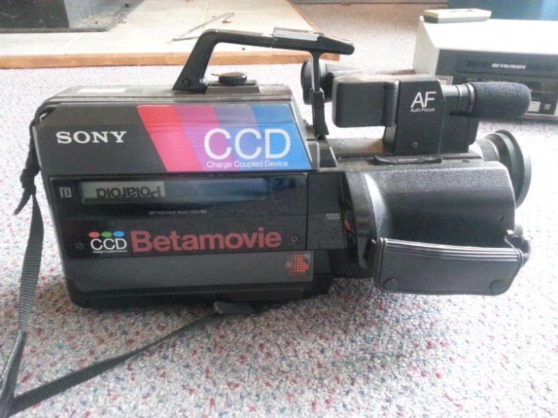 Beta movie camera and beta player