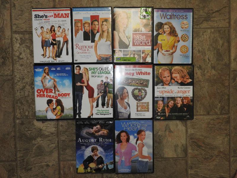 10 DVDs for $10 (chick flicks)