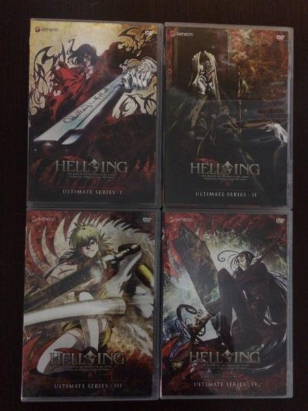 Anime DVD: Hellsing Ultimate Series I to IV