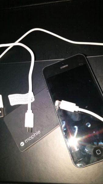 iPhone 5 + Portable Charger ( Good Condition )