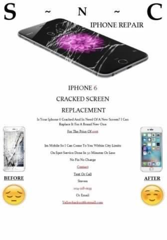 iphone 6 Cracked Screen Replacement (LOWEST PRICE)