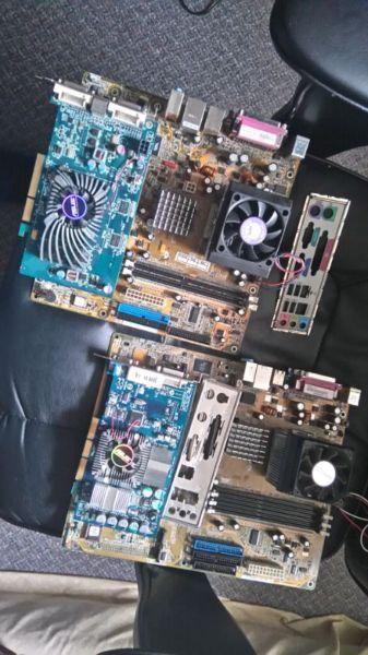 Older working Motherboard cpu video cards