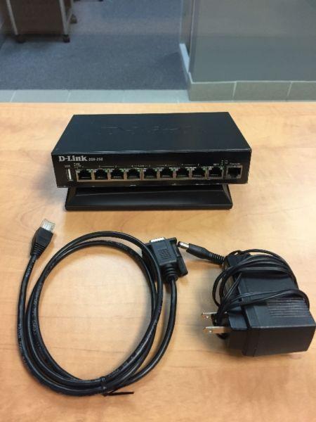 D-Link DSR-250 8-Port Gigabit VPN Router with Web Filtering