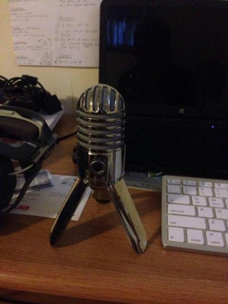 meteor microphone with pop filter