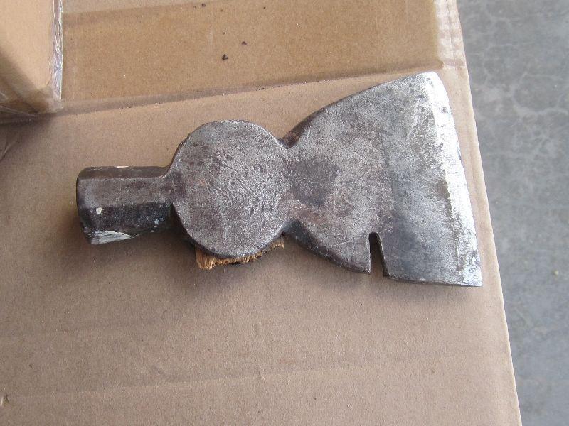 VERY OLD OFFSET CAST METAL AX AXE HEAD $20 BLACKSMITH SWEDEN