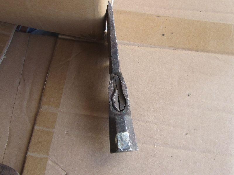 VERY OLD OFFSET CAST METAL AX AXE HEAD $20 BLACKSMITH SWEDEN