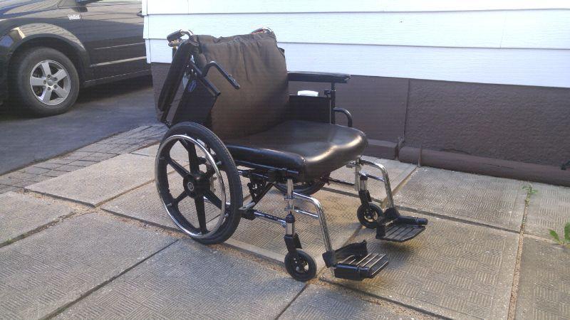 Deluxe folding wheelchair for sale