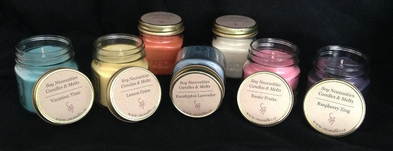 HANDMADE 100% PURE SOY CANDLES & MELTS