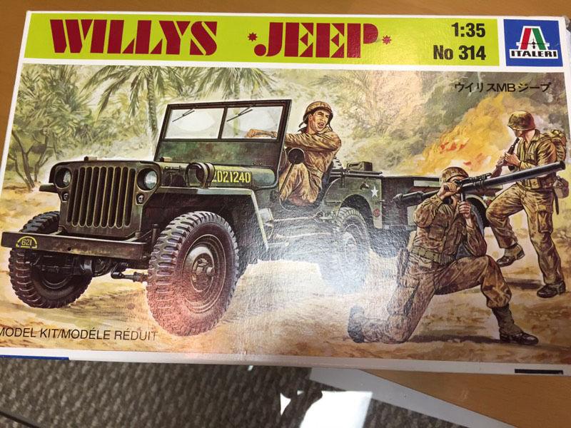 Italeri 1:35 Willys Jeep model kit new in box