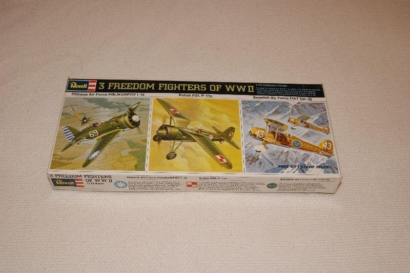 Revell 3 freedom fighters of WW2 1.72 scale model kit