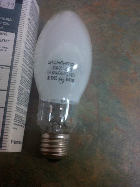 3 x 50W Metal Halide HID bulbs/lamps. $7 ea