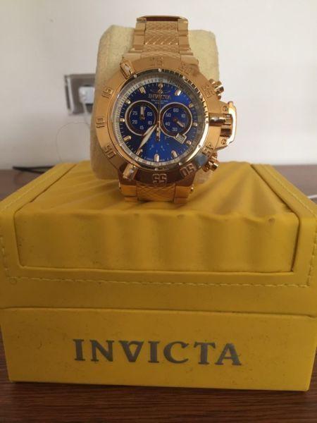 18k Gold-plated Invicta 14501 Sub Aqua Men's Watch