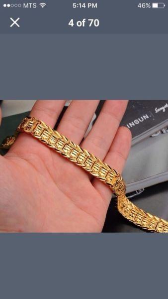 Wanted: 18k gold plated men's bracelt