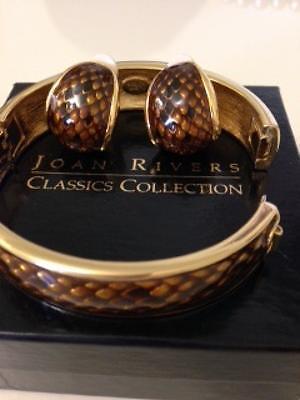 Brand New Joan Rivers Bracelet & Earrings Set