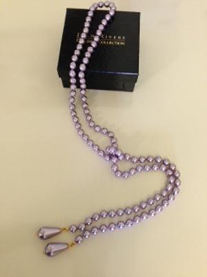 Brand New Joan Rivers Pearl Lariat Necklace