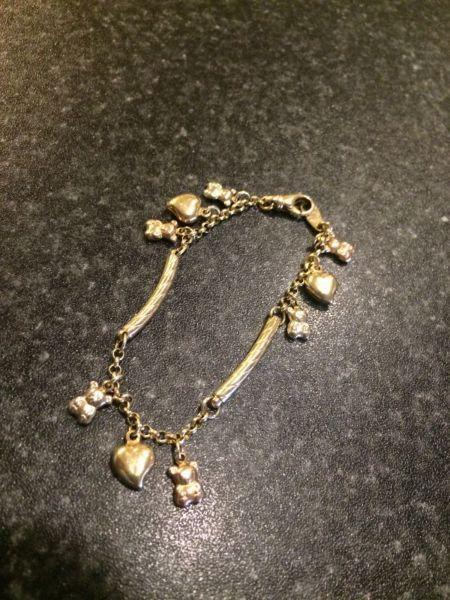 Mix gold and silver bracelet