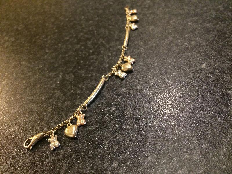 Mix gold and silver bracelet