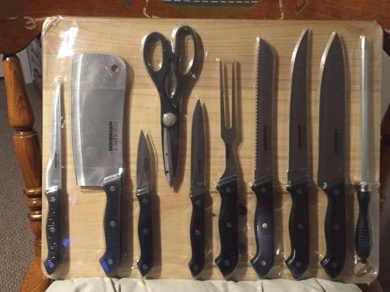 10pc kitchen knife set
