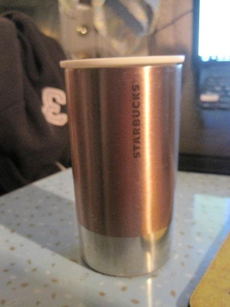 Starbucks Stainless Steel Bronze Desktop Thermo Coffee Cup Mug