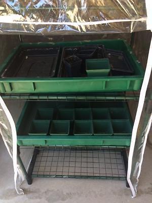 LEE VALLEY GREENHOUSE WITH ACCESSORIES & SEEDS - $35 -free plant