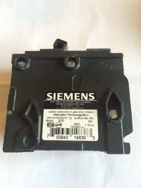 Siemens Circuit Breaker 30 Amp