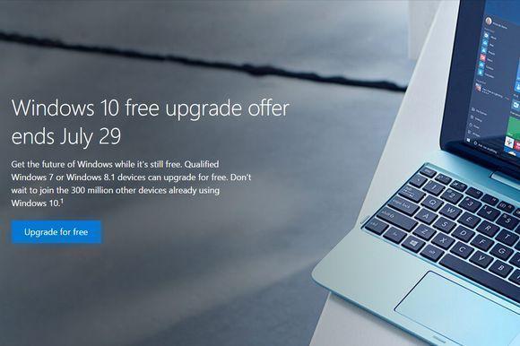 Microsoft's free Windows 10 upgrade ends on July 29th