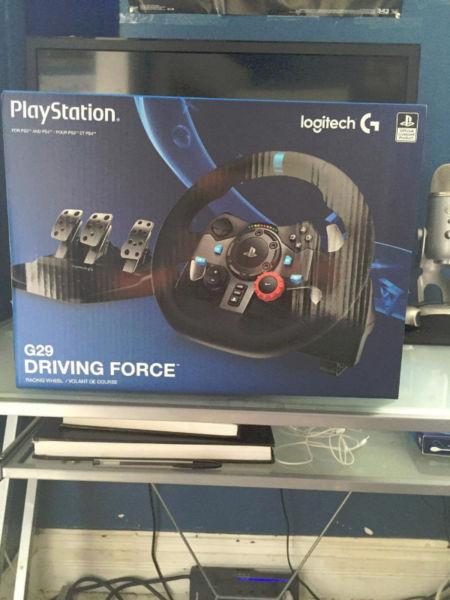 G29 Driving Force Racing Wheel for PS3/PS4 (new!)