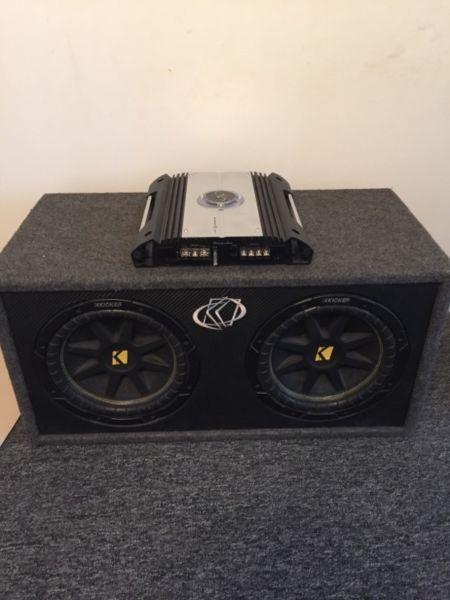 10 inch kicker subs with Phoenix gold amp