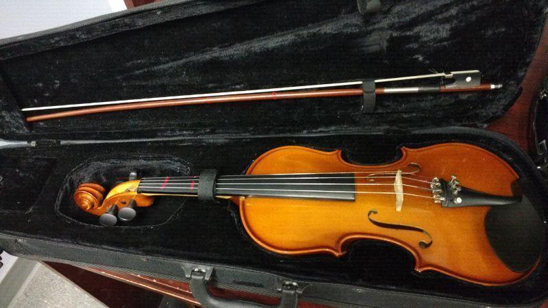 Violin , with bow and case