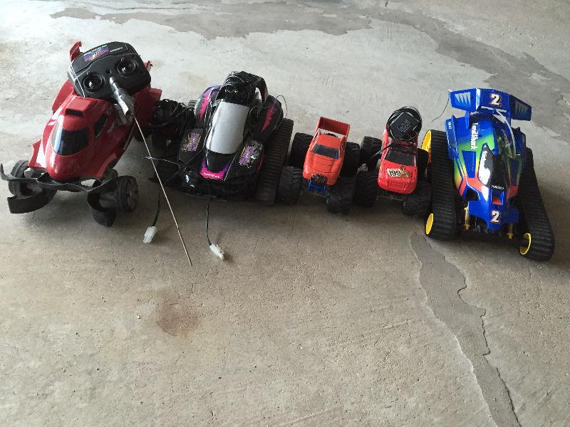 Assorted remote control vehicles