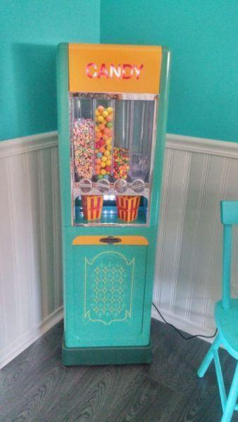 For sale vintage looking light up candy machine