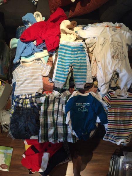 Large collection of baby boy clothing - size 3-6 months