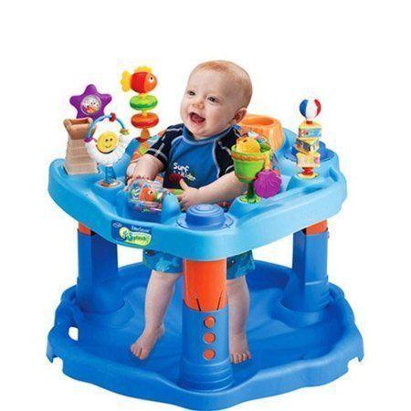 Exersaucer-Toys,Snack Tray,Heights,Washable Padding, $40
