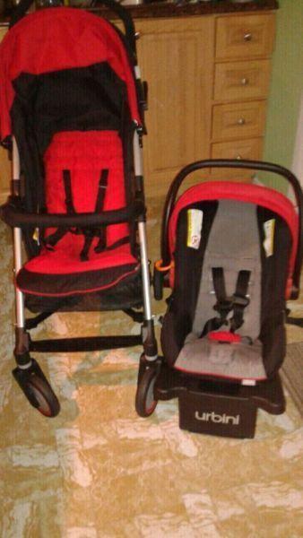 Excellent condition 3 in 1 infant car seat , stroller and base