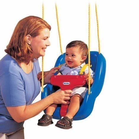 Swing little tikes 2 in 1 snug and secure swing blue