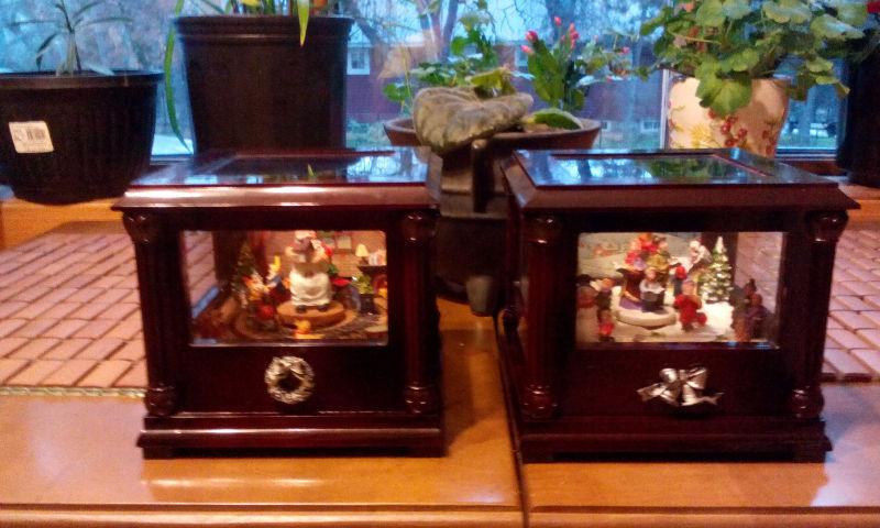 christman music boxes