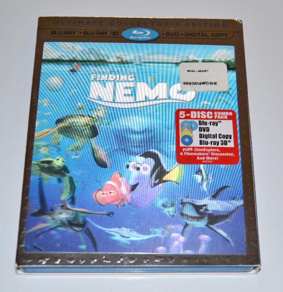 Disney Finding Nemo - Blu Ray 3D, Blu Ray & DVD