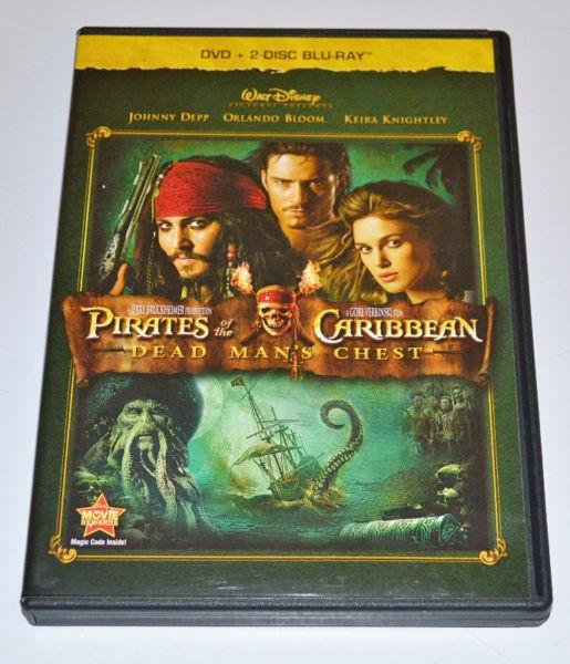 Disney Pirates of the Caribbean dead man's chest - Blu Ray & DVD