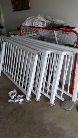 White Aluminum Deck Railing