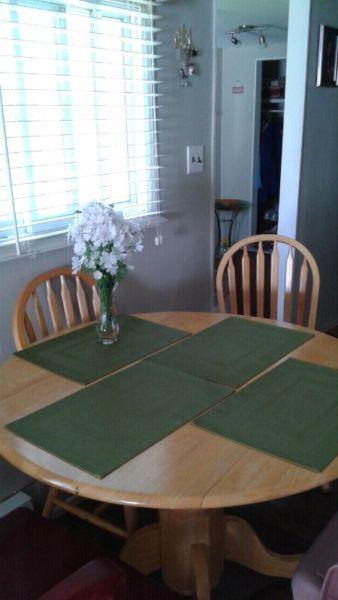 Table set with 2 chairs