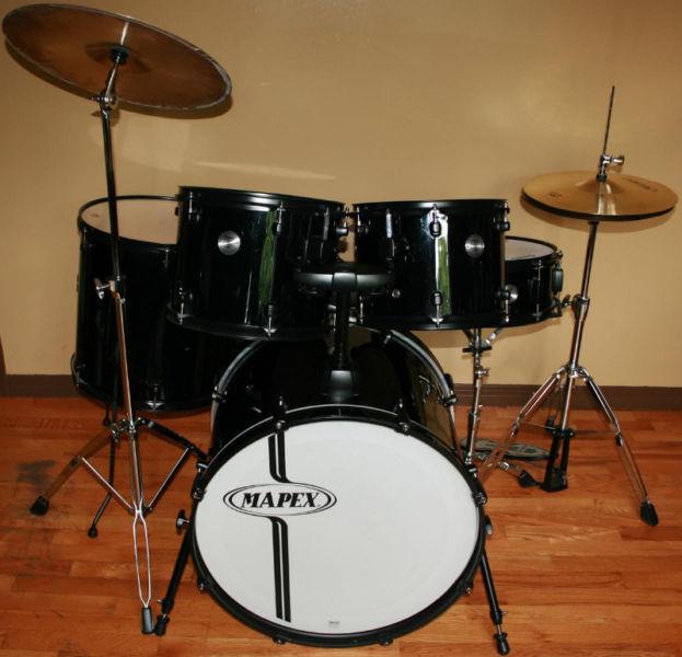 Mapex 5 Piece Drum Kit with Hi-Hats & Crash / Ride Combo Cymbal