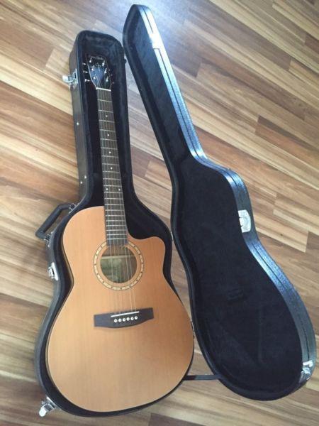 S&P Luthier Woodland CW Folk Acoustic Guitar