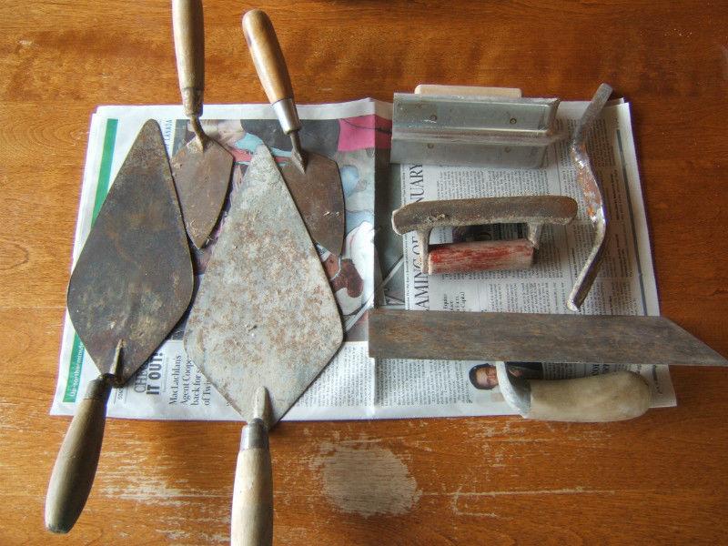 various masonry tools